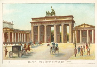 ベルリンのブランデンブルク門 作： German School